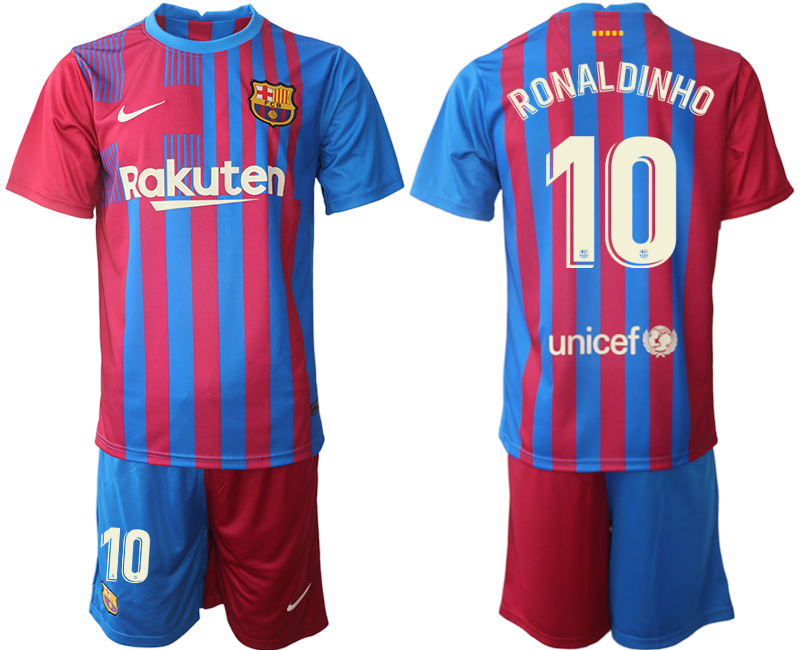 Men 2021-2022 Club Barcelona home red #10 Nike Soccer Jerseys